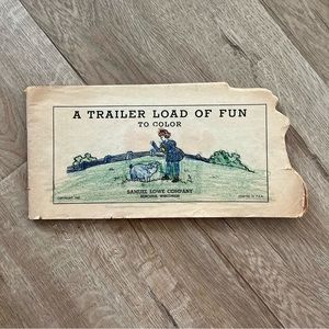Vintage 1942 a‎ trailer load of fun to color Book